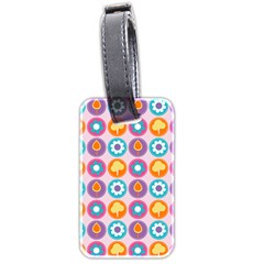 Chic Floral Pattern Luggage Tag (two sides)