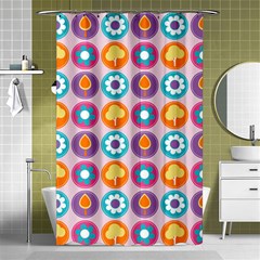 Chic Floral Pattern Shower Curtain 48  X 72  (small)  by GardenOfOphir