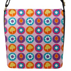 Chic Floral Pattern Flap Closure Messenger Bag (s) by GardenOfOphir