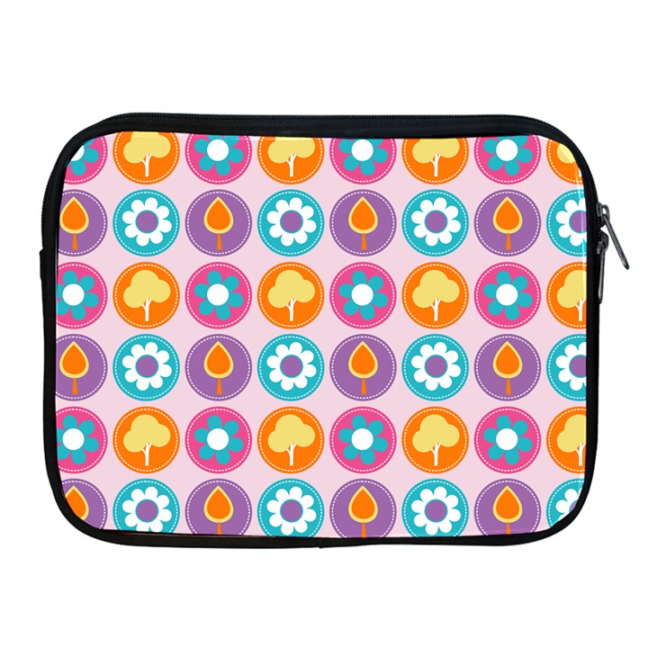 Chic Floral Pattern Apple iPad 2/3/4 Zipper Cases