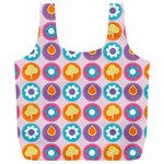 Chic Floral Pattern Full Print Recycle Bag (XXXL) Front