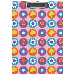 Chic Floral Pattern A4 Acrylic Clipboard