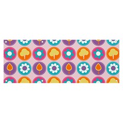 Chic Floral Pattern Banner and Sign 8  x 3 