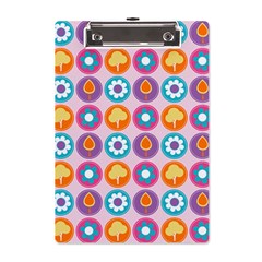 Chic Floral Pattern A5 Acrylic Clipboard