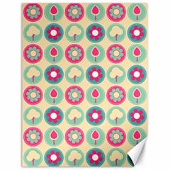 Chic Floral Pattern Canvas 18  X 24  by GardenOfOphir