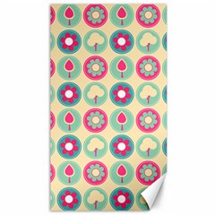 Chic Floral Pattern Canvas 40  X 72  by GardenOfOphir