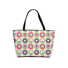 Chic Floral Pattern Classic Shoulder Handbag by GardenOfOphir