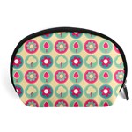 Chic Floral Pattern Accessory Pouch (Large) Front