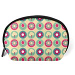 Chic Floral Pattern Accessory Pouch (Large) Back