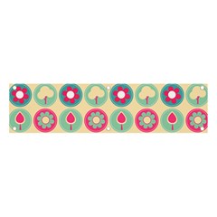 Chic Floral Pattern Banner And Sign 4  X 1  by GardenOfOphir