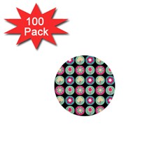 Chic Floral Pattern 1  Mini Buttons (100 Pack)  by GardenOfOphir