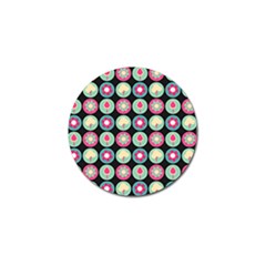 Chic Floral Pattern Golf Ball Marker by GardenOfOphir