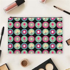 Chic Floral Pattern Cosmetic Bag (large) by GardenOfOphir