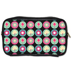 Chic Floral Pattern Toiletries Bag (two Sides) by GardenOfOphir