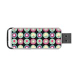 Chic Floral Pattern Portable USB Flash (One Side) Front