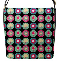 Chic Floral Pattern Flap Closure Messenger Bag (s) by GardenOfOphir