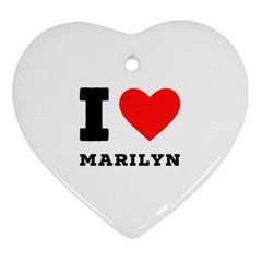 I Love Marilyn Ornament (heart) by ilovewhateva