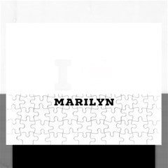 I Love Marilyn Rectangular Jigsaw Puzzl by ilovewhateva