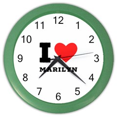 I Love Marilyn Color Wall Clock by ilovewhateva