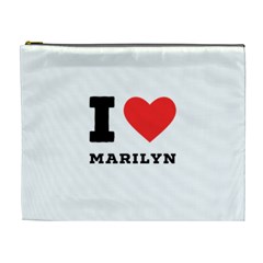 I Love Marilyn Cosmetic Bag (xl) by ilovewhateva