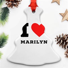 I Love Marilyn Ornament (christmas Tree)  by ilovewhateva