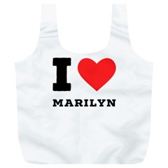 I Love Marilyn Full Print Recycle Bag (xl) by ilovewhateva