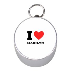 I Love Marilyn Mini Silver Compasses by ilovewhateva