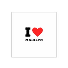 I Love Marilyn Satin Bandana Scarf 22  X 22  by ilovewhateva