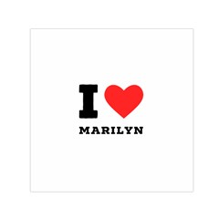 I Love Marilyn Square Satin Scarf (30  X 30 ) by ilovewhateva