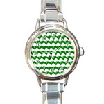 Tree Illustration Gifts Round Italian Charm Watch Front