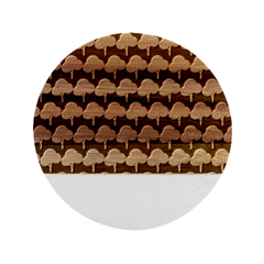 Tree Illustration Gifts Marble Wood Coaster (round)