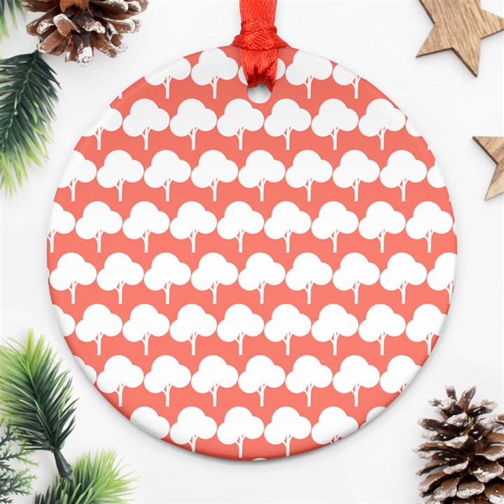 Tree Illustration Gifts Ornament (Round)