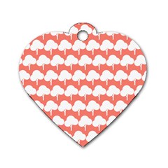 Tree Illustration Gifts Dog Tag Heart (one Side) by GardenOfOphir