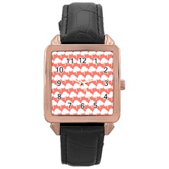 Tree Illustration Gifts Rose Gold Leather Watch  by GardenOfOphir