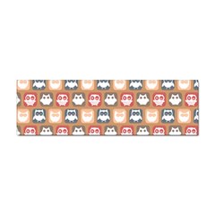 Colorful Whimsical Owl Pattern Sticker Bumper (10 Pack)