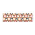 Colorful Whimsical Owl Pattern Sticker Bumper (10 pack) Front