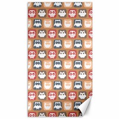 Colorful Whimsical Owl Pattern Canvas 40  X 72 