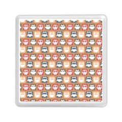 Colorful Whimsical Owl Pattern Memory Card Reader (square) by GardenOfOphir