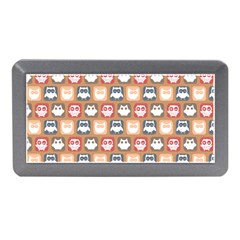 Colorful Whimsical Owl Pattern Memory Card Reader (mini) by GardenOfOphir