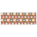 Colorful Whimsical Owl Pattern Banner and Sign 12  x 4  Front