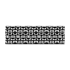 Black And White Owl Pattern Sticker Bumper (10 Pack) by GardenOfOphir