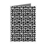 Black And White Owl Pattern Mini Greeting Cards (Pkg of 8) Right