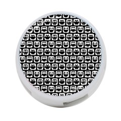 Black And White Owl Pattern 4-port Usb Hub (two Sides) by GardenOfOphir