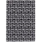 Black And White Owl Pattern A4 Acrylic Clipboard Back