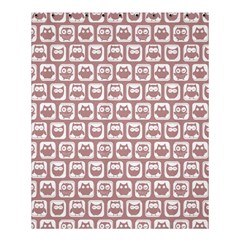 Light Pink And White Owl Pattern Shower Curtain 60  X 72  (medium)  by GardenOfOphir