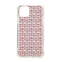 Light Pink And White Owl Pattern Iphone 11 Pro 5 8 Inch Tpu Uv Print Case by GardenOfOphir