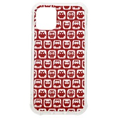 Red And White Owl Pattern Iphone 12 Mini Tpu Uv Print Case	 by GardenOfOphir