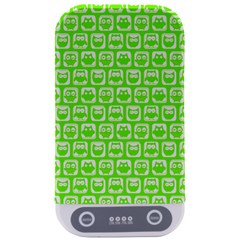 Lime Green And White Owl Pattern Sterilizers by GardenOfOphir