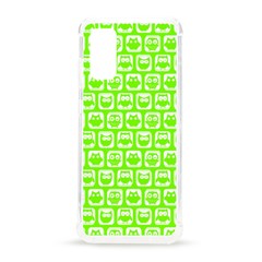 Lime Green And White Owl Pattern Samsung Galaxy S20 6 2 Inch Tpu Uv Case by GardenOfOphir