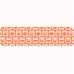 Coral And White Owl Pattern Large Bar Mat 32 x8.5  Bar Mat